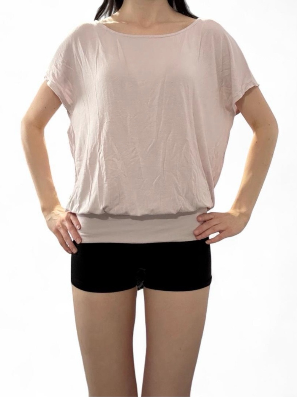 H By Bordeaux Light Pink Dolman Top
